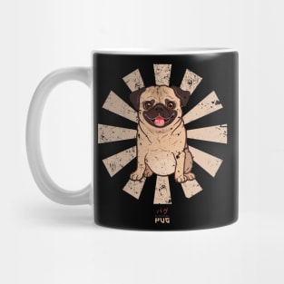 Pug Retro Japanese Mug